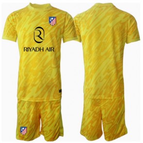 Atletico Madrid Brankářské Dětské Alternativní dres komplet 2024-25 Krátký Rukáv (+ trenýrky)